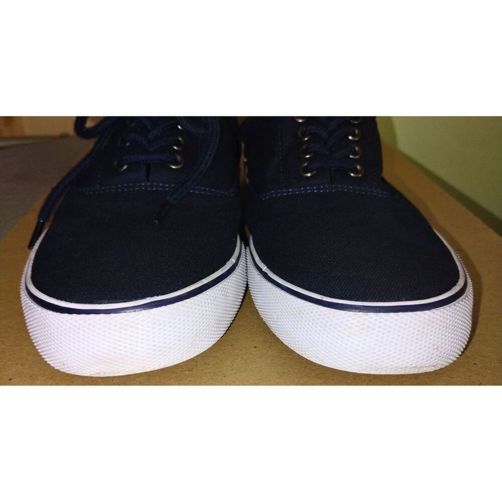 Men’s Goodfellow & Co Canvas Lace-Up Park Sneakers Casual Shoes Navy Blue (Sz 8) - Picture 4 of 9